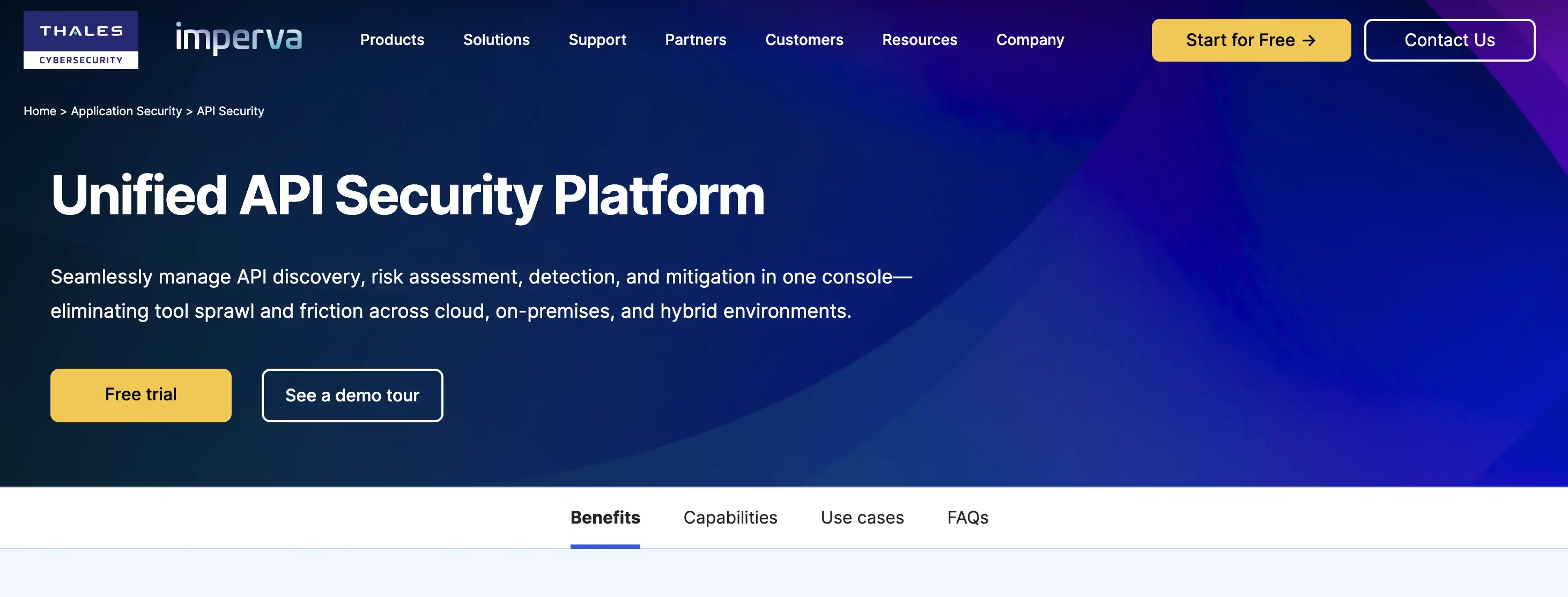 imperva api security vendors